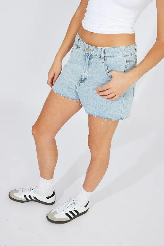 Timeless Style Promotions Denim Mom Denim Shorts High Rise