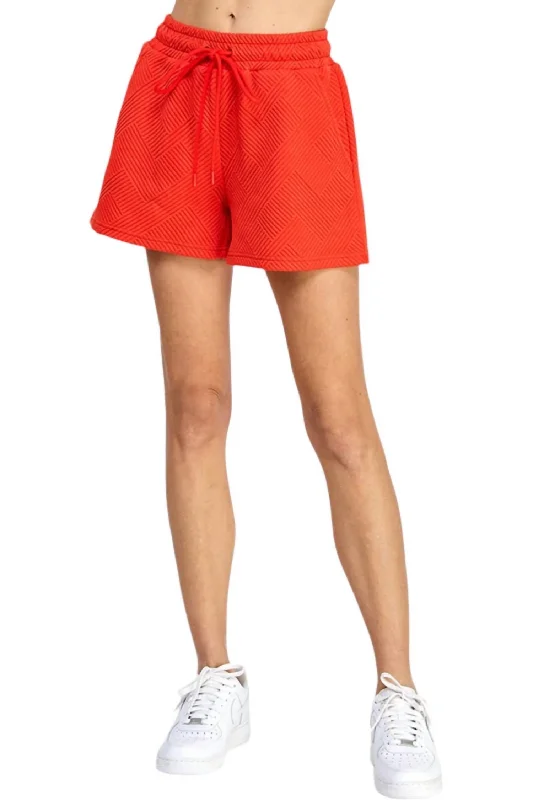 Women's Date Night Outfit Make A Choice Shorts In Red