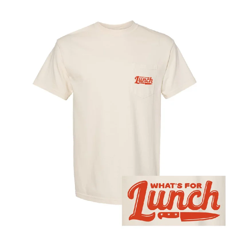 Women's Plus-Size Garments What's For Lunch Pocket Tee