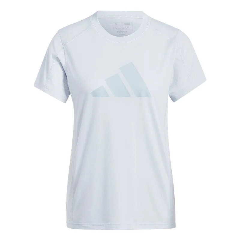 Women's Transitional Garments adidas Training Essentials Logo Short Sleeve Tee - Womens - Halo Blue/Wonder Blue