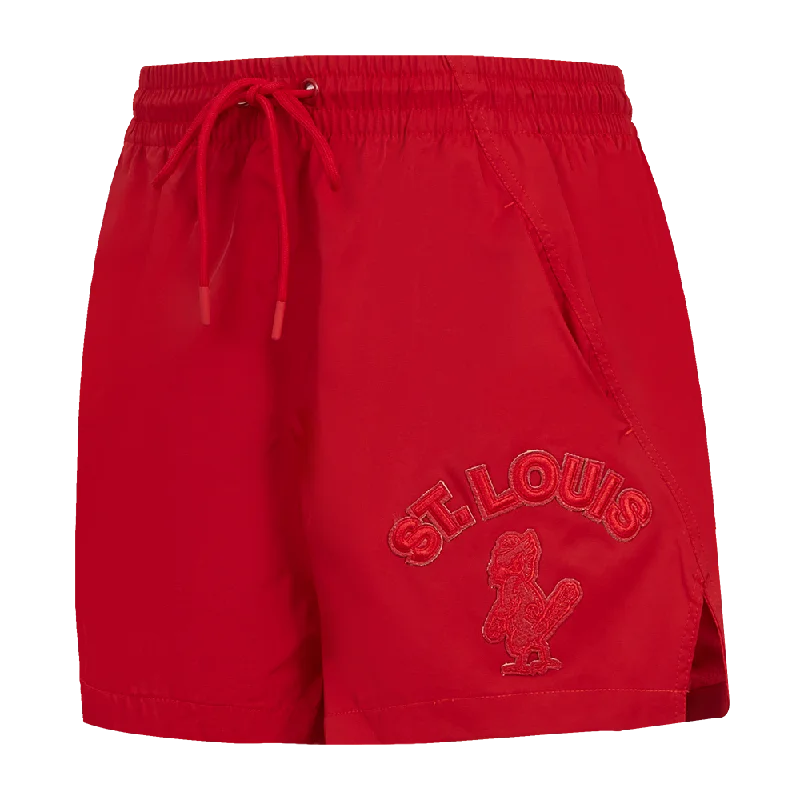 Women's Plus-Size Garments MLB ST. LOUIS CARDINALS TRIPLE TONAL W WOVEN WOMEN'S SHORT (RED)