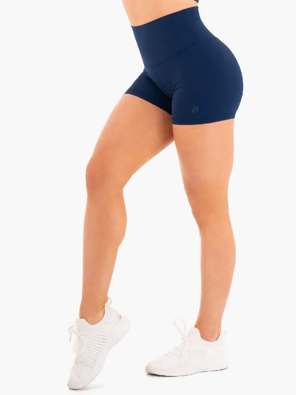 Women's Elegant Clothes NKD High Waisted Shorts - Navy