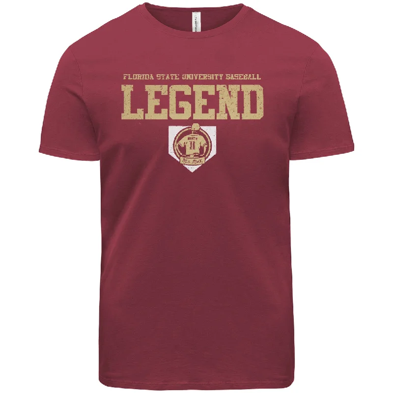 Women's Clothes For Special Occasions Ragz Men's Florida State University Mike Martin Legend Design Short Sleeve T-shirt - Garnet