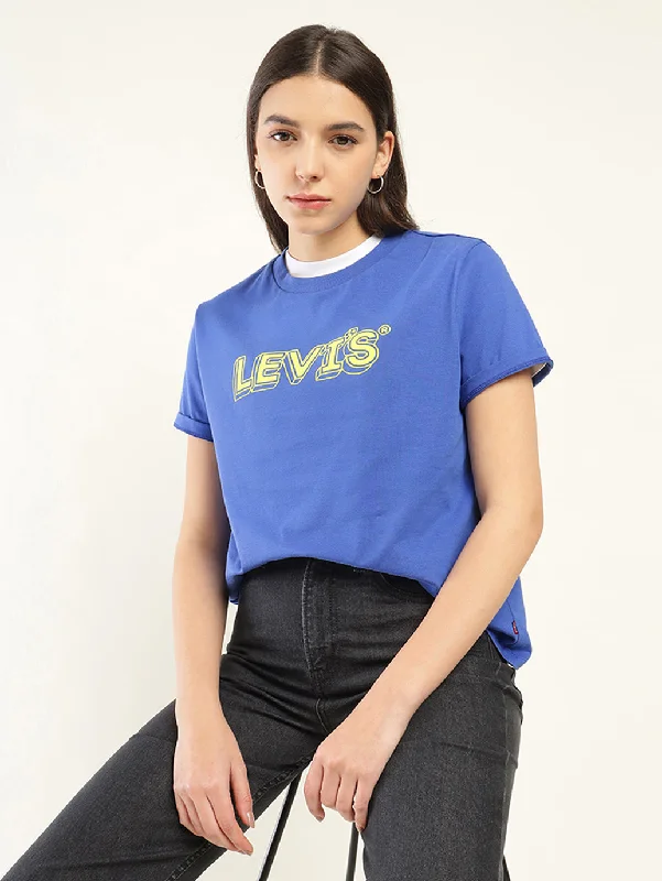 Fashionista Sale Women's Brand Logo Relaxed Fit T-shirt