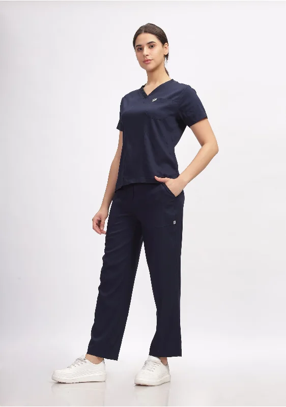 Women's High-Fashion Outfit Ecoflex Lite Women's (Navy) Scrubs