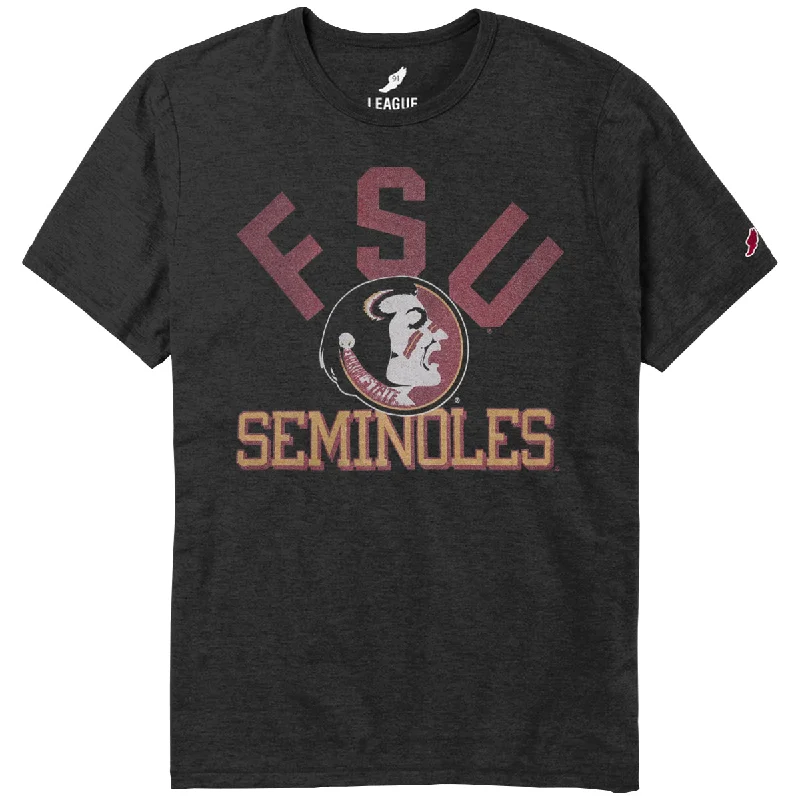 Women's Elegant Clothes League Men's Vault FSU Seminoles/Seminole Logo Short Sleeve T-shirt - Black