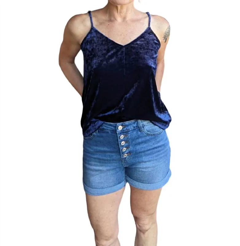 Women's Attire Americana Pocket Shorts In Blue